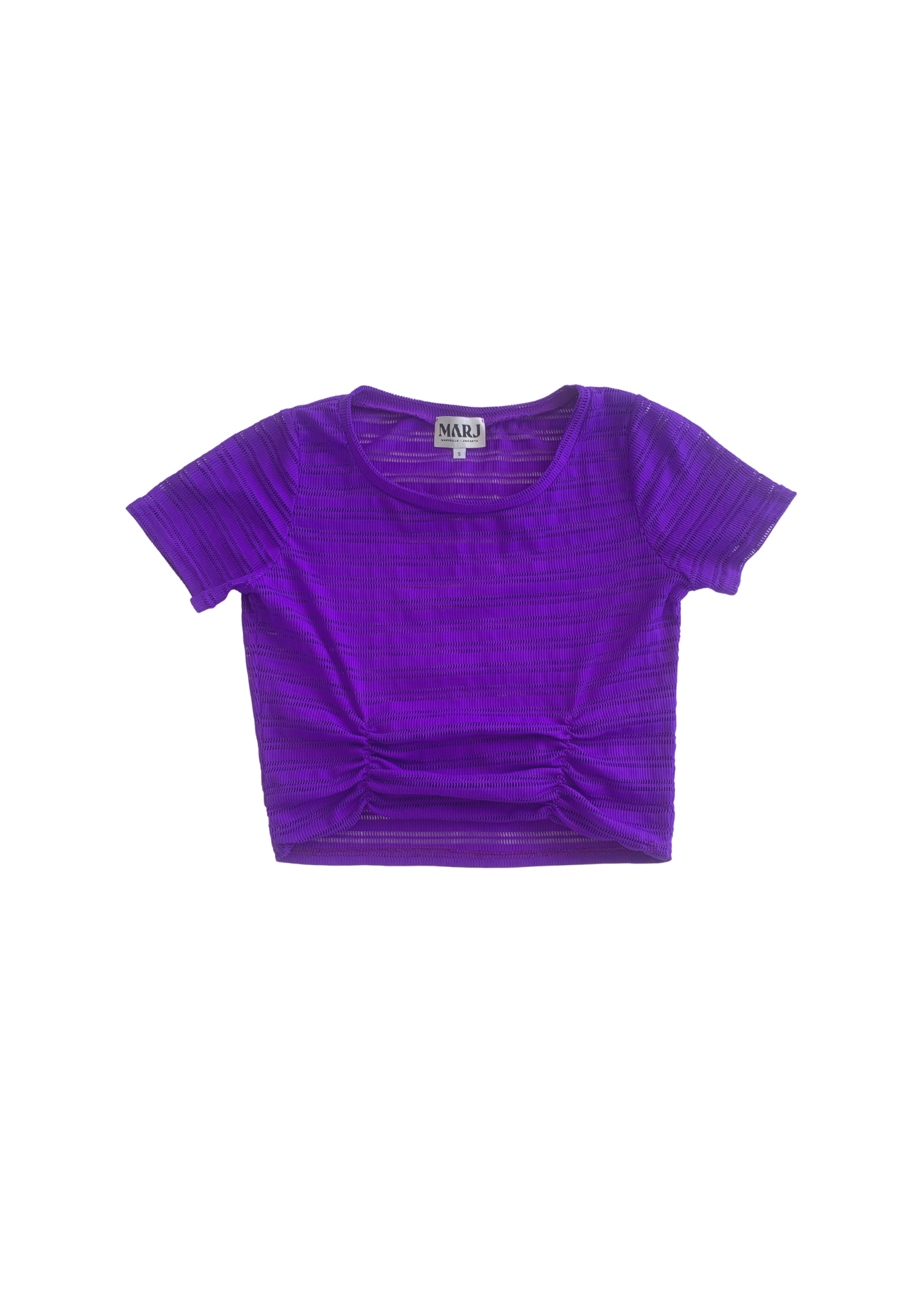 Purple crop top MARJ upcycling fashion