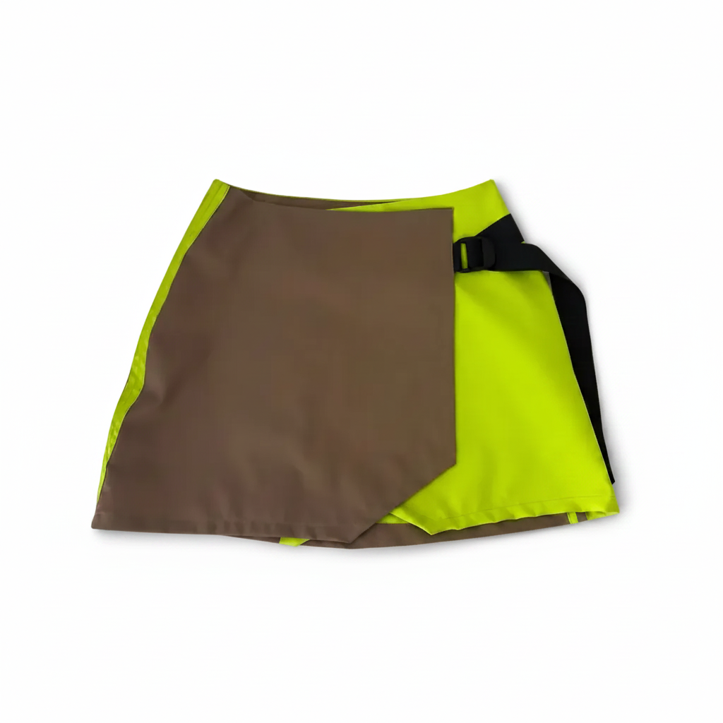 Beige & Lime adjustable Skirt