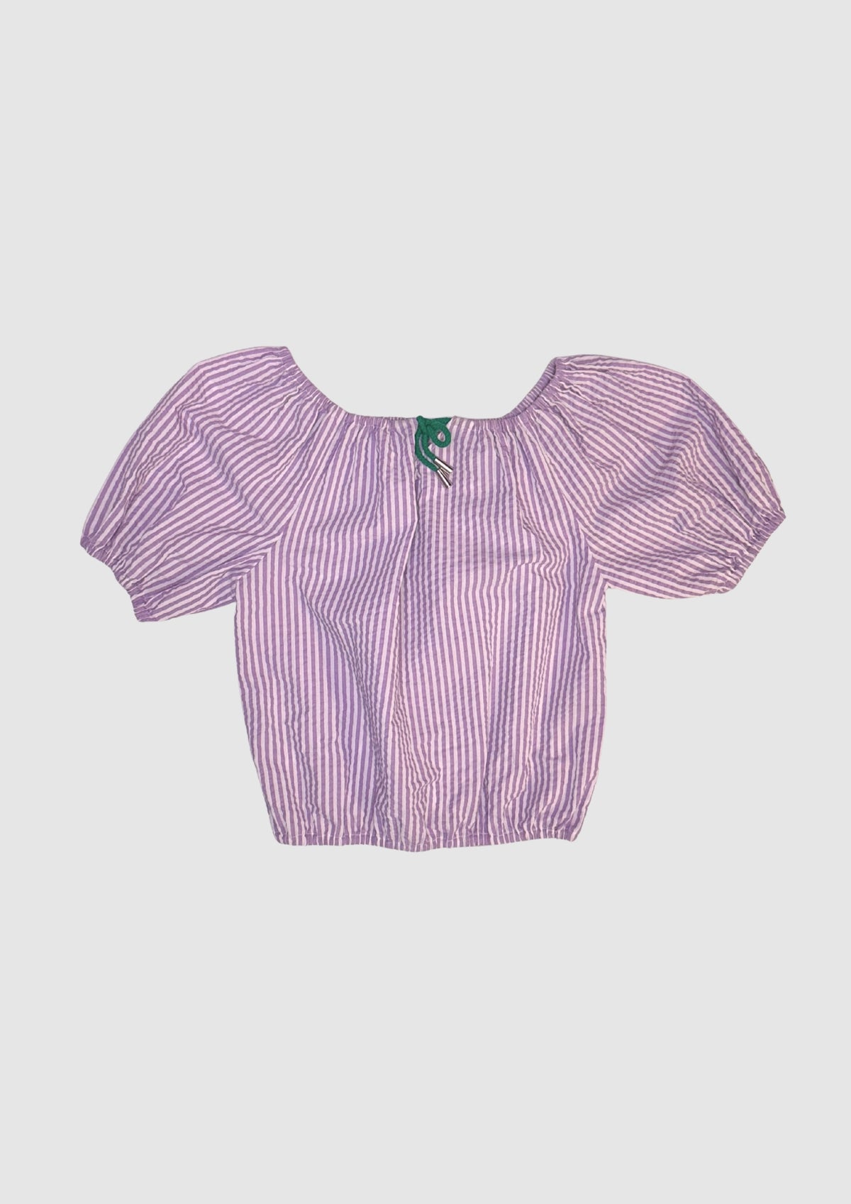 Lavender & White Seersucker Top