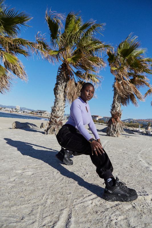 MARJ black corduroy sweat pants