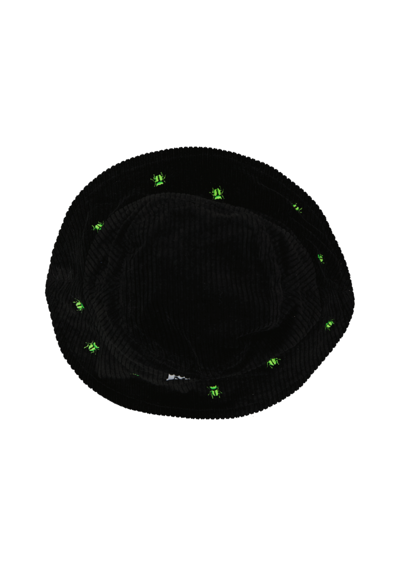 Beetles Black Corduroy Bucket Hat