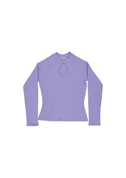 Lavender Ribbed Top