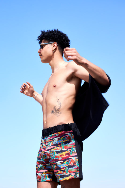 MARJ summer 22 sustainable streetwear upcycling short and shirt zero waste fashion